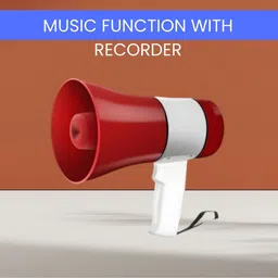 clairbell King Bhopu with High Volume Speaker, Battery Backup and Recording FeatureQ136 Handheld Megaphone and Rechargeable Siren Loudspeaker With USB/Memory CardJ44 Outdoor PA System-picture-15