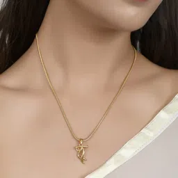 pyr fashion Daily use 22 inches Long Necklace Neckchain for women GIrls Gold-plated Plated Alloy Chain-picture-22