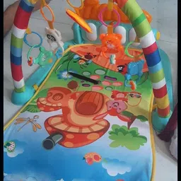 Lightweight Baby Gym with Easy-to-Clean Play Mat & Soft Toys-image-49