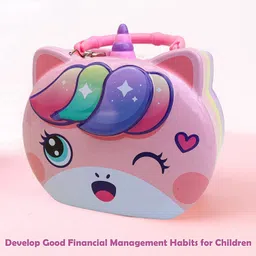 msn top selling coin bank forever Unicorn 3D cat shape Money Piggy Bank Coin Bank image 2