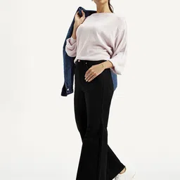 levi's Women Slim High Rise Black Jeans-picture-13