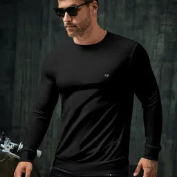 triptee Men Full Sleeve Solid Sweatshirt image 3