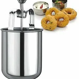 ketipo Stainless Steel Medu Vada Maker with Stand, Vada Maker image 2
