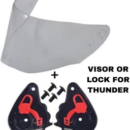 tryfly CLEAR VISOR OR LOCK FOR STUDDS THUNDER HELMET Helmet Visor-picture-20