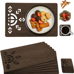 xsource Rectangular Pack of 6 Table Placemat-picture-41