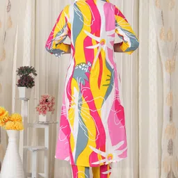 yashikaa Women Cotton Rayon Kurta Pyjama Set image 2