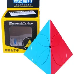 cuberkart QiYi Coin Pyraminx Shape Mod Puzzle with Turnable Coin Design Cube image 5