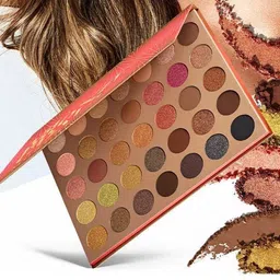 huda crush BEAUTY Shimmer and Matte Eyeshadow Palette - 35 Eye Shadow Color 20 g image 2