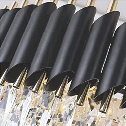 baslash 400 MM Black Mamba Round Chandelier For Living Room Bed Room Chandelier Ceiling Lamp image 4