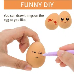 pet needs Interactive Fetch Soft Rubber Durable Natural Fake Bouncy Egg for Small Dog Pet Rubber Fetch Toy For Dog image 3