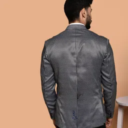 metronaut Men Printed Single Breasted Casual Blazer image 2