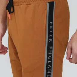 peter england Solid Men Brown Regular Shorts image 4