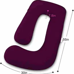 vyomfit J shape Microfibre Solid Pregnancy Pillow Pack of 1 image 3