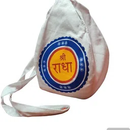 peaceful mantras Women White Potli-picture-25