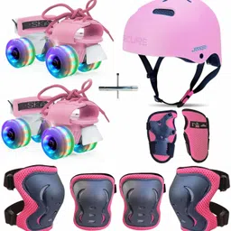jaspo illumi premium Skating combo for 8-14 years kids protective combo Skating Kit-picture-38