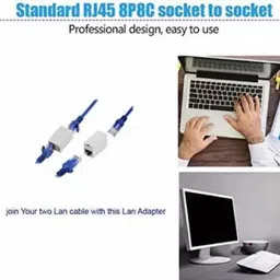 SVDK rj45 Connector Cover Female to Female ethernet Coupler LAN Adapter (1 pcs Set) Lan Adapter image 3