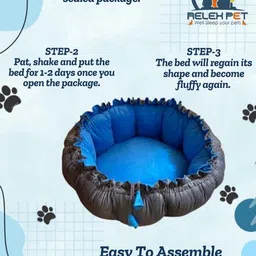 relexpet Store PremiumQuality Velvet Luxury Washable DOG Sofa For All Season Sleeping bed XXXL Pet Bed image 5