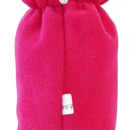 da anushi Soft Plush Stretchable Baby Feeding Bottle Cover Easy to Hold Strap With Cute Animated Cartoon|Suitable for 60-125 Ml Feeding Bottle(Dark Pink-Dark Red) image 3