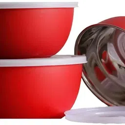 maniware Stainless Steel Mixing Bowl RED003 image 2