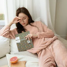 lugo Women Night Suit Set Pink Solid image 4