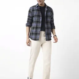 white leapard Men Regular Mid Rise Beige Jeans image 4