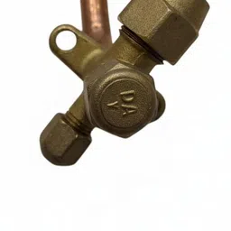 scc Brass High Pressure AC Valve L Type 1/2 For Air Conditioner Pressure Valve image 3
