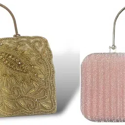 seamount Party Pink, Gold Clutch-picture-31