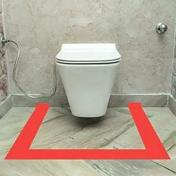 truebond Vinyl Floor marking tape 2inch*25mtr (Red) 48 mm x 25 m Anti slip tape Reflective Tape image 3