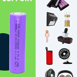 i-birds enterprises 18650 cell 3.7V, 2200mAh Li-ion Rechargeable(Not AA, AAA, D, C )Battery image 2