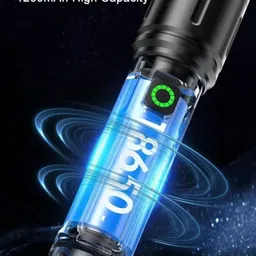 finaro Torch Light LED Flashlight Long Distance Beam Range with 035 Torch image 2