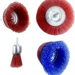 jon bhandari tools 4pc Nylon Filament Abrasive Wire Wheel & Cup Brush Set Wheel Brush-picture-11