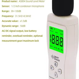 amicisense Digital Sound Level Meter, Decibel Meter 30-130db Audio Noise Measuring Device Sound Meter image 3