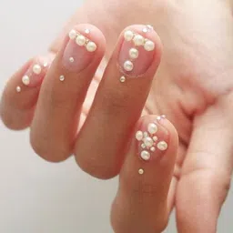 kvvtrades Half Round Nail Art Beads Mini Luxurious Pearl Accessories for Manicure image 3