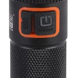 akr Long Range Rechargeable ZOOMABLE METAL TORCH)5 Modes Flashlight, Super Bright 4 hrs Torch Emergency Light-picture-18