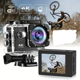 RISON TECH Premium Action 4K camera Action Camera 4k20MP Wifi 30M Waterproof Action Camera Sports DV Camcorder Sports and Action Camera image 1