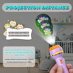 jac 3 Slides 24 Patterns Projector Torch for Kids image 5