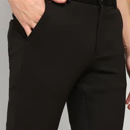 killer Men Slim Fit Dark Green Cotton Blend Trousers image 5