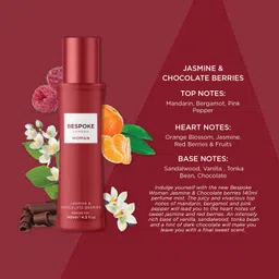 bespoke london Woman Jasmine & Chocolate Berries Perfume Mist 140ml Body Mist - For Women image 3