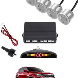 maties 4Parking Sensor Increased Safety For Passengers Silver-246 Universal Car Reverse Silver Parking Sensor With LED Display ,Buzzer-246 Parking Sensor-picture-39