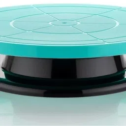 qaaf store 360 Degree Rotating Cake Turn Table Plastic stand Plastic Cake Server image 2