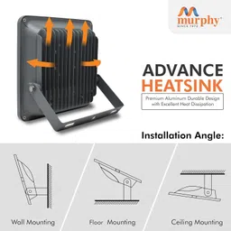 murphy LED 150W LED Flood Light, IP-65 Outdoor Light Pack of 3 (Cool White) Flood Light Outdoor Lamp image 4