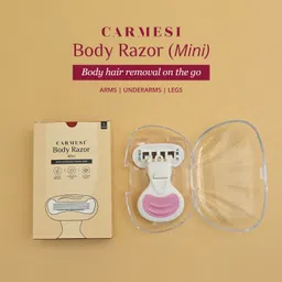 carmesi Facial & Body Razor Combo | Pack of 3 Facial Razors and Pack of 1 Body Razor, Women image 3