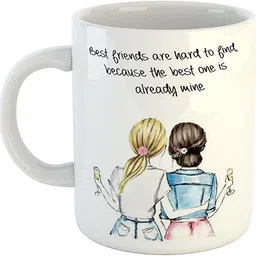 giftspedia best friend 101 Printed Gift for Friend | Birthday | Brother| Sister| | Ceramic Coffee Mug-picture-17