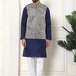 SOJANYA Men Regular Pure Cotton Kurta with Churidar-picture-36