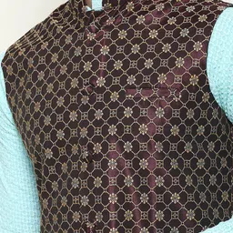 SOJANYA Men Regular Pure Cotton Kurta with Churidar image 5