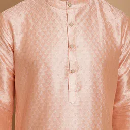 Anouk Ethnic Motifs Mandarin Collar Knee Length Regular Kurta with Churidar image 2