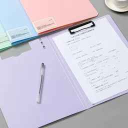 kvvtrades File Folder A4 with Waterproof Cover Top Open image 3