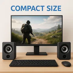 otoobest 6W Computer Speaker with Deep Bass USB Power & Clear Stereo Sound Coonect Mobile 6 W Bluetooth Laptop/Desktop Speaker image 3