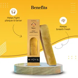 dogsee chew Single Extra Large Bar|100% Natural Himalayan Vegetarian Yak Chew Sticks-70g Cheese Dog Chew image 3