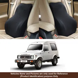 oshotto Black Fabric Car Pillow Cushion for Maruti Suzuki-picture-17